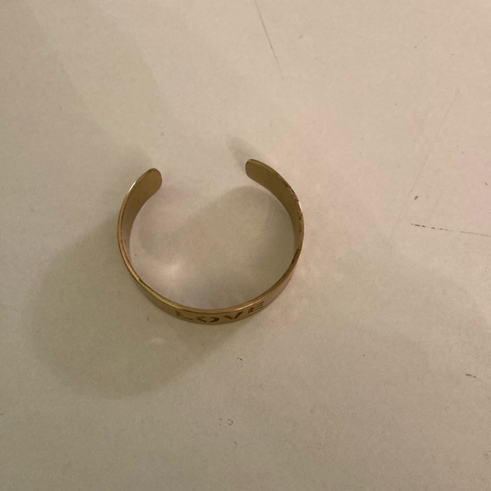 Gold Rustic Cuff bracelet